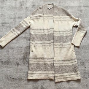 Athleta long Cardigan cream